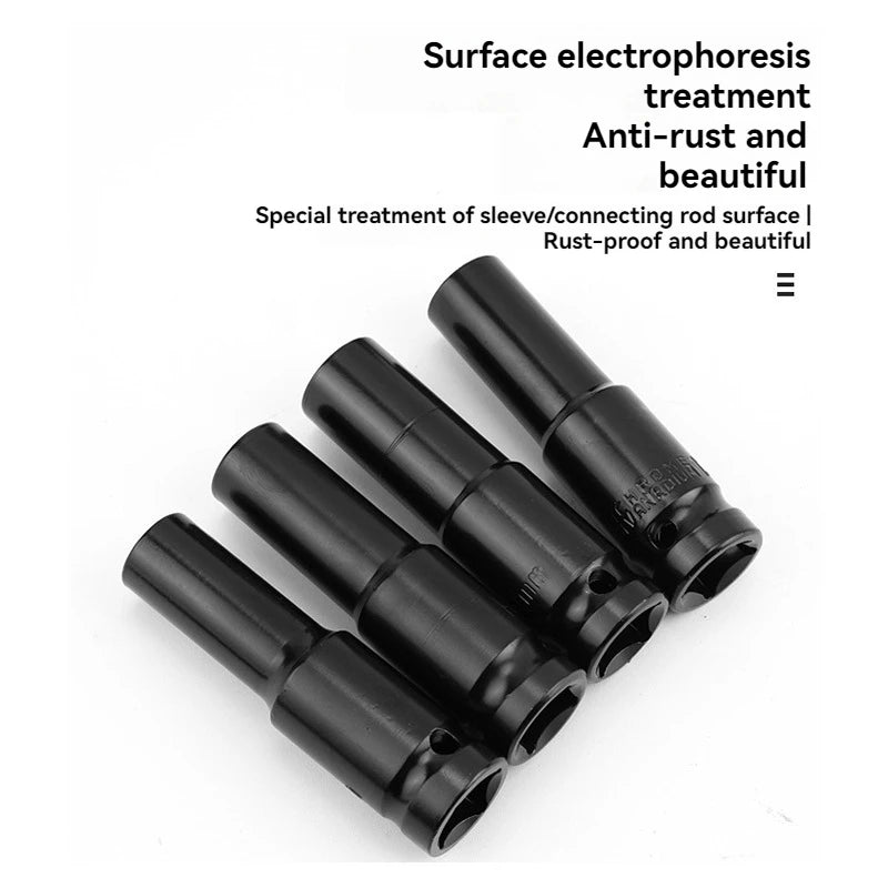 10-teiliges Steckschlüsselsatz, universelles pneumatisches Wartungswerkzeug mit tiefem Schlitz, Schraubenschlüsselsatz für mechanische Reparaturen von Automobilgeräten