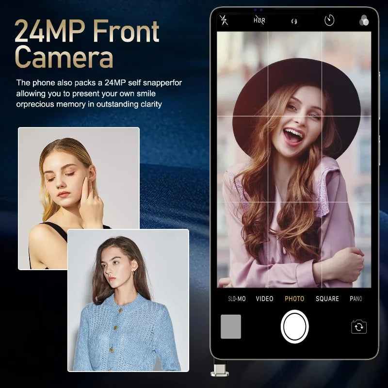 Global Vision S25 Ultra Smartphone 5G Android 12 8 GB RAM 512 GB ROM 6,8 Zoll Telefon 1920 x 1080HD 24 + 48 MP 4 5G Netzwerk-Handys