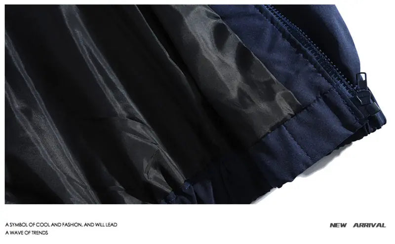 Reflektierende Gestreifte Jacke 2023 Männer Hip Hop Streetwear Mantel Zipper Up Jacke Windjacke Harajuku Dünne Mäntel Sport Schwarz Blau