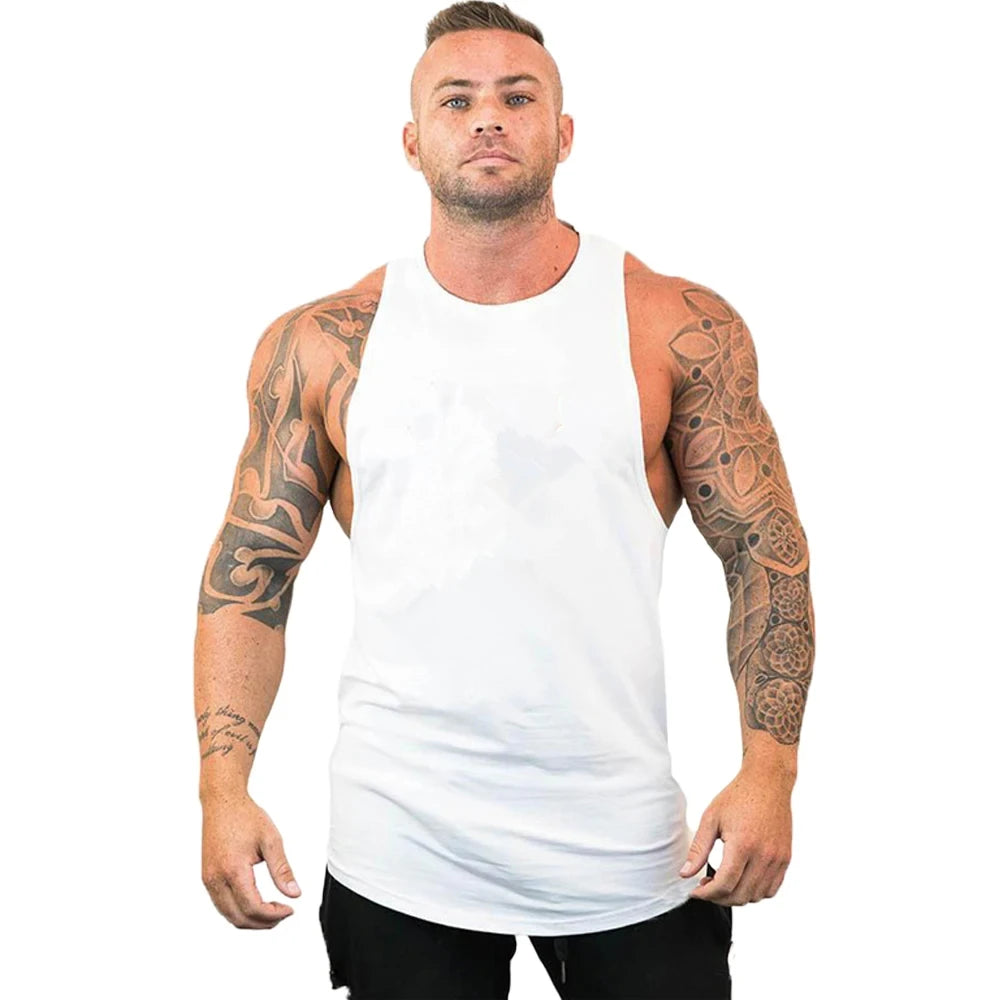 Sport kleidung für Männer Unterhemd ärmellose Sweatshirt Kleidung Stringer Marke Fitness Shirt Trainings weste Sportswear Top Unterhemden
