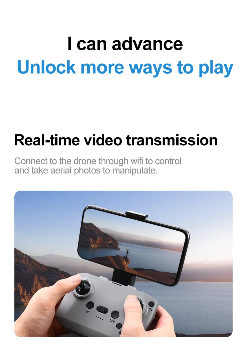 Xiaomi Gt3 Max Drohne 8k HD Luftaufnahmen, großer Bildschirm, optischer Fluss, Positionierung, bürstenlos, intelligente Hindernisvermeidung