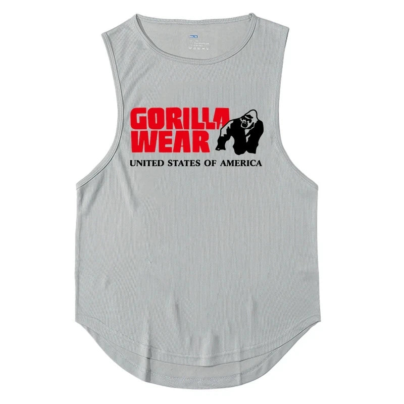 Gym Top Männer Männer Kleidung Fitness Kleidung Shirt Bodybuilding Westen Mann Weste Singulett Unterhemden muskulöse Stringer T-Shirts Tops