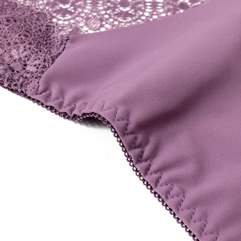 TrowBridge 3 Teile/satz Süße Damen Höschen Seide Satin Unterwäsche Spitze Sexy Dessous Mädchen Atmungsaktive Slips Weiche Bequeme Höschen