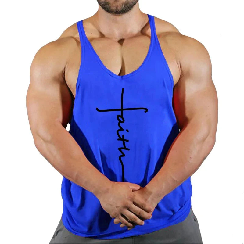 Gym Top Männer T-shirts Fitness Mann Kleidung Muskel Bodybuilding Hemd Singlet Stringer Kleidung Weste männer Singuletts Westen Tops