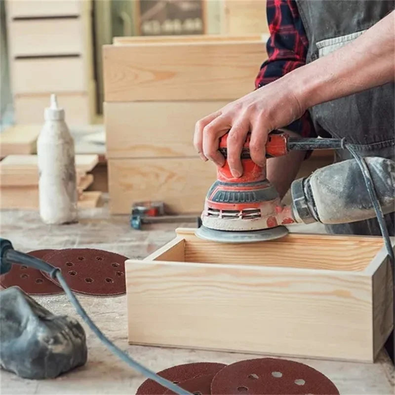 8 Loch 125 mm Schleifpapier Holzbearbeitung Metall Schleifscheibe Schleifpolierwerkzeug 40/1000/2000 Körnung Schleifscheiben Dremel Zubehör