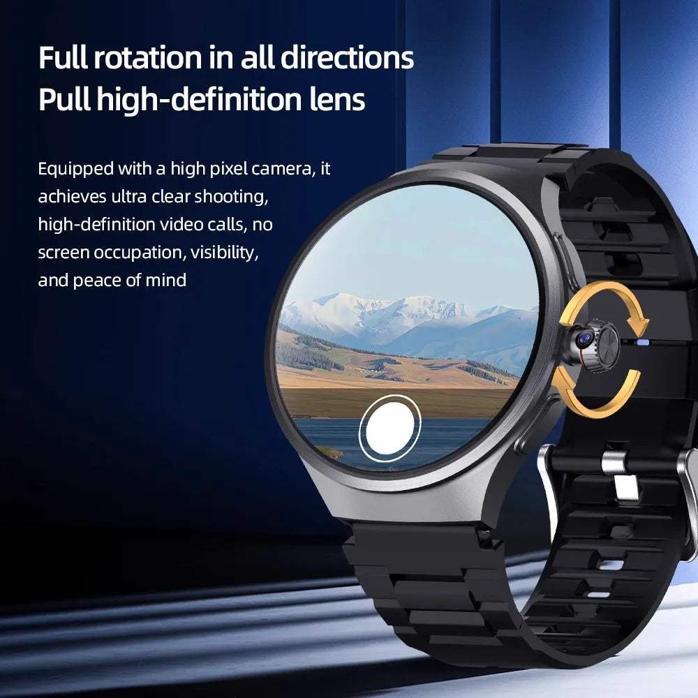 VP50 Smartwatch Globaler Anruf SIM-Karte 4G Android 10 AMOLED 1,75 Zoll 180 °   Herausziehbare Kamera GPS WIFI WhatsApp Smartwatch für Herren