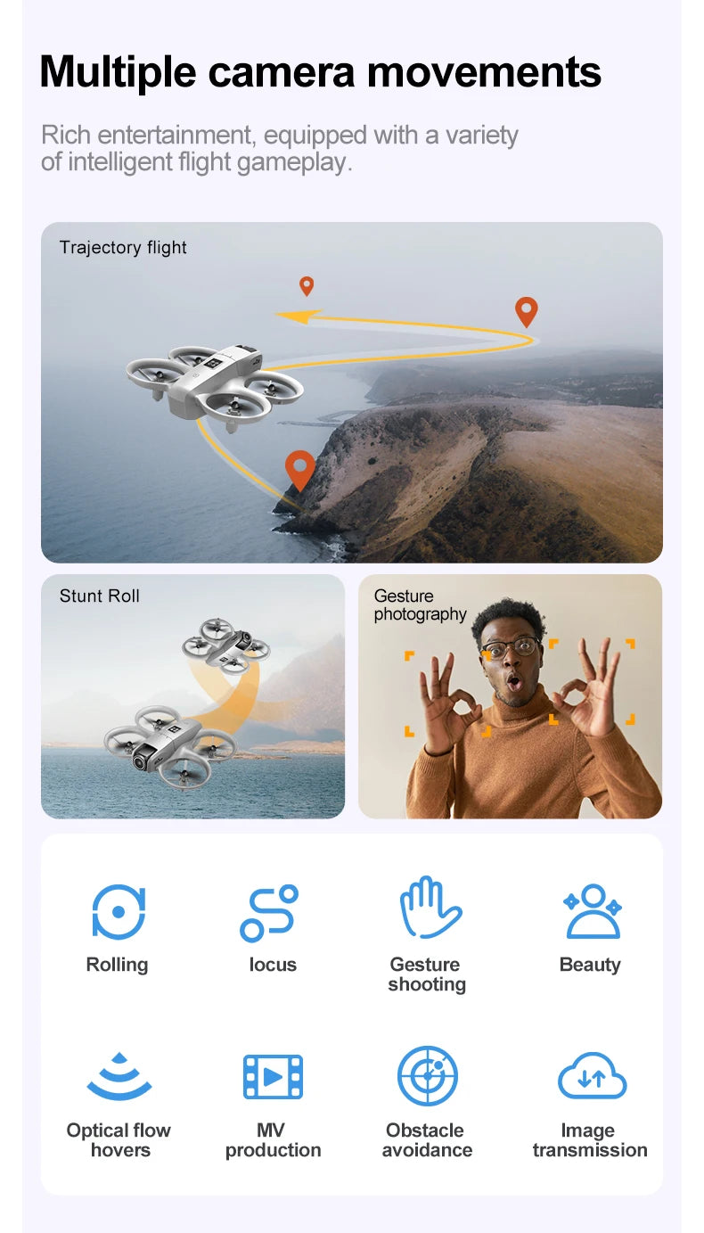Xiaomi Gt3 Max Drohne 8k HD Luftaufnahmen, großer Bildschirm, optischer Fluss, Positionierung, bürstenlos, intelligente Hindernisvermeidung