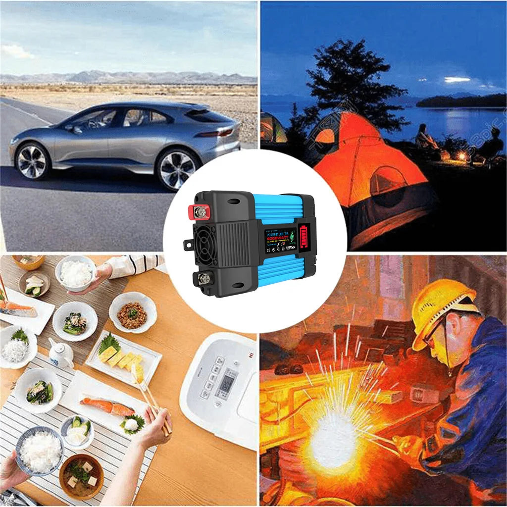 6000W Peak Auto Inverter Konverter LED Spannung Kapazität Display Transformator Konverter 12V220V/110V Dual USB Inverter Auto Geräte