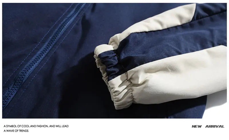 Reflektierende Gestreifte Jacke 2023 Männer Hip Hop Streetwear Mantel Zipper Up Jacke Windjacke Harajuku Dünne Mäntel Sport Schwarz Blau