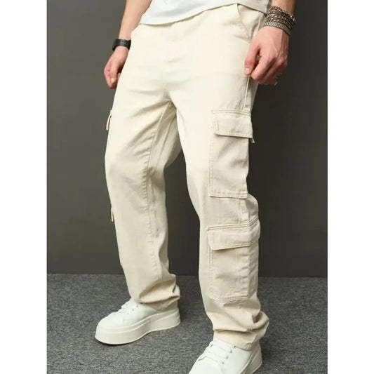 Männliche Jeanshosen Neu in Hosen Y2k Sport Herrenjeans ohne Elastizität und lässig Vielseitige gerade Arbeitskleidung Sexprodukte Mann