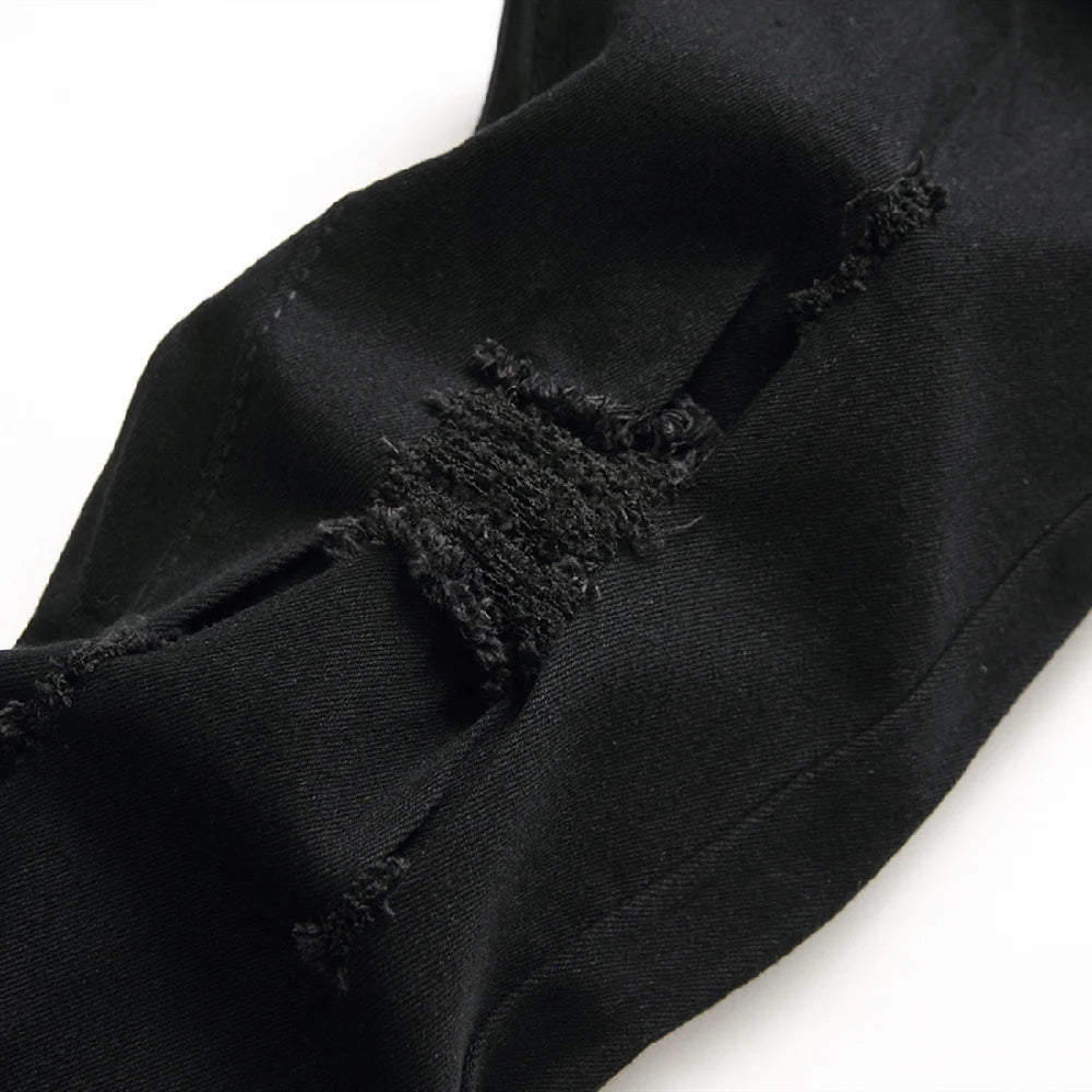 Jeans Für Männer Mode Zerrissene Biker Skinny Jeans männer kleidung Denim Hosen High Street Slim Jogging jean Hosen homme