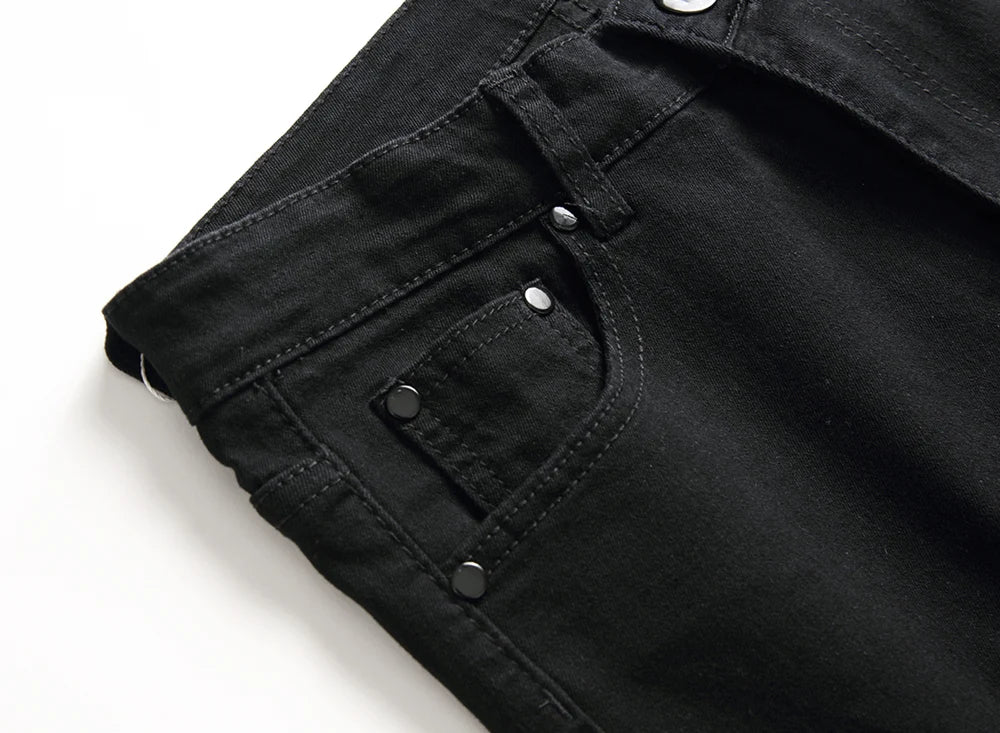 Jeans Für Männer Mode Zerrissene Biker Skinny Jeans männer kleidung Denim Hosen High Street Slim Jogging jean Hosen homme