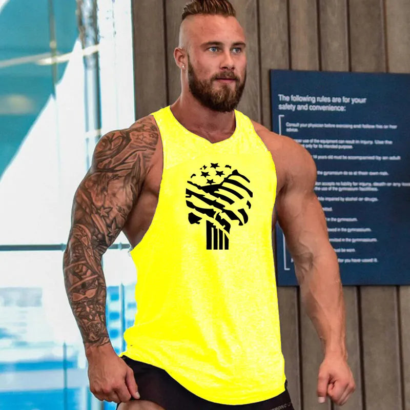 Gym T-Shirts Hosenträger Mann Stringer Fitness Shirt Bodybuilding Shirt Herren Top für Fitness Westen Herren Weste Ärmelloses Sweatshirt
