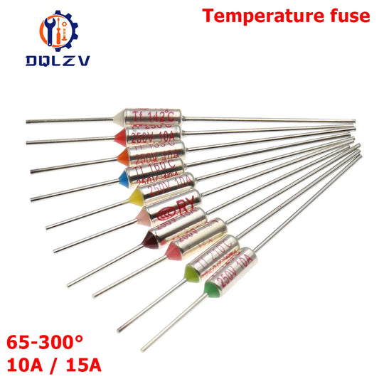 TF Thermosicherung RY 10A 15A 250V Temperatur 65C 73C75C 85C 100C 110C 120C 130C 152C 165C 172C 185C 192C 200C 216C 240C 280C 300C