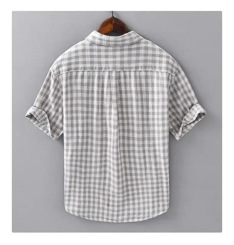Hemd Kurzarm Herren Sommer 2025, neue trendige Marke, Top, lässig, Revers, Jugend, High-End-Gefühl