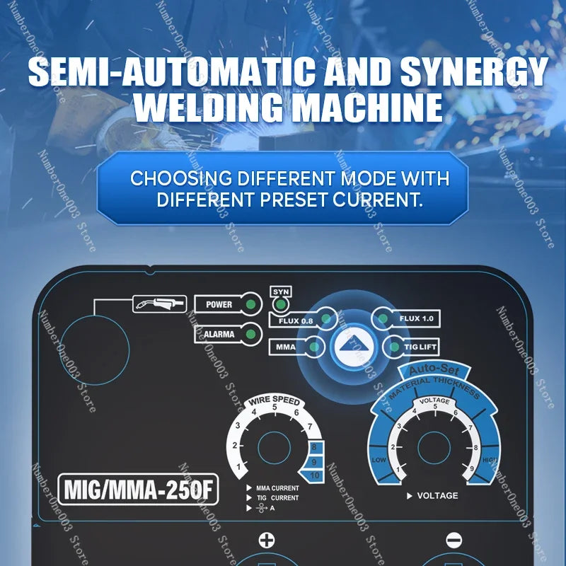Schweißgerät, Synergie-Schweißgerät, gaslos, 3-in-1,