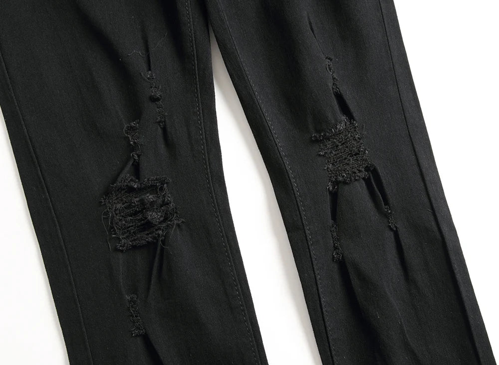 Jeans Für Männer Mode Zerrissene Biker Skinny Jeans männer kleidung Denim Hosen High Street Slim Jogging jean Hosen homme