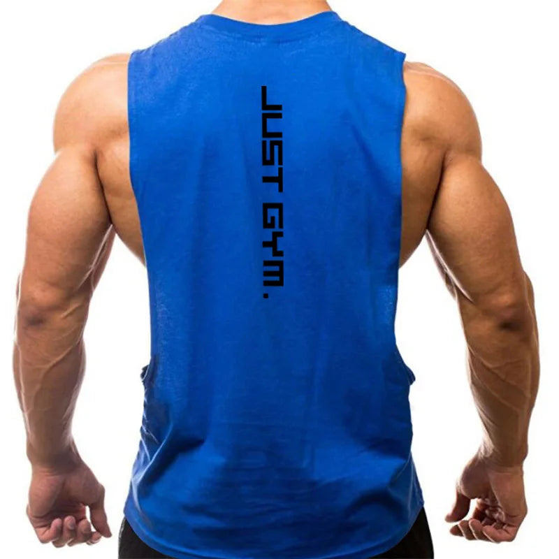 Gym Kleidung Männer Seiten Abgeschnitten T-shirts Dropped Armlöcher Tank Tops Workout Fitness Ärmellose Weste Outdoor Jogging Unterhemd