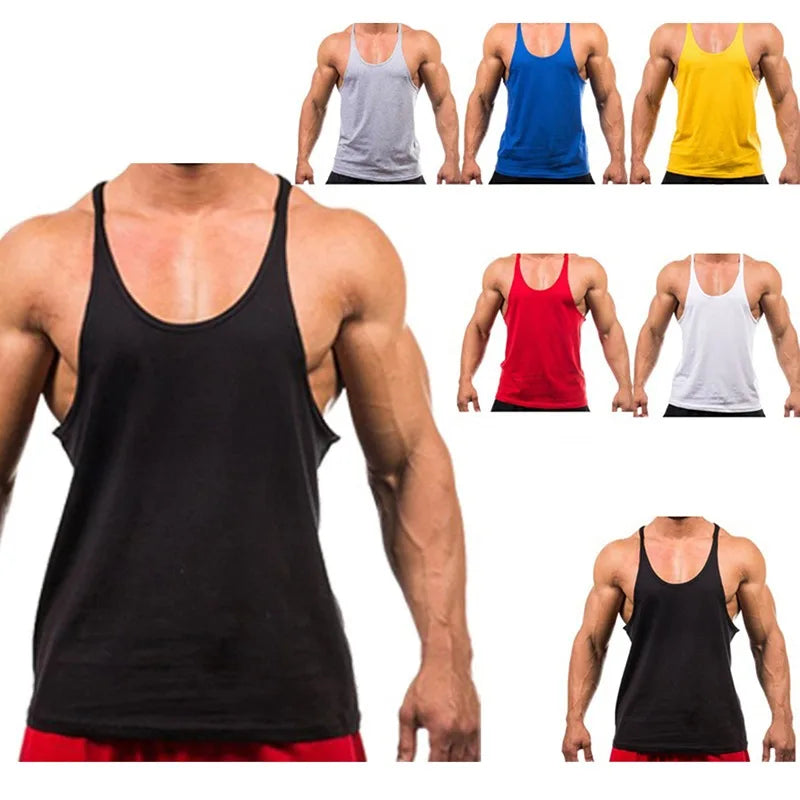 Neue Stil Jogger Gym Singlet Training Bodybuilding Tank Top Weste Hemd Ärmelloses Fitness Baumwolle Hemd Für Männer