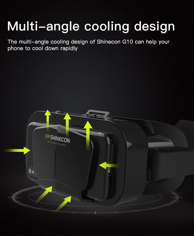 Vr Brille Virtual-Reality-Headset Viar-Geräte Helm 3D-Objektive Smart-Brille für Smartphones Handy Handy Gogle Spiel Zubehör