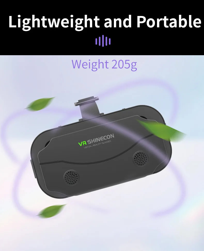 Vr Brille Virtual-Reality-Headset Viar-Geräte Helm 3D-Objektive Smart-Brille für Smartphones Handy Handy Gogle Spiel Zubehör