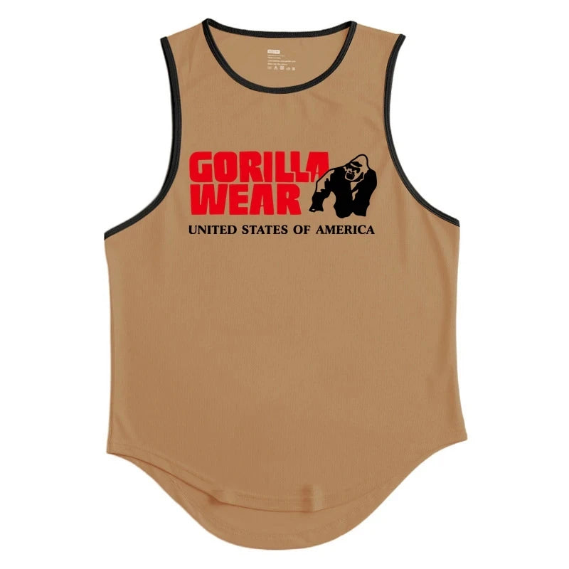 Gym Top Männer Männer Kleidung Fitness Kleidung Shirt Bodybuilding Westen Mann Weste Singulett Unterhemden muskulöse Stringer T-Shirts Tops