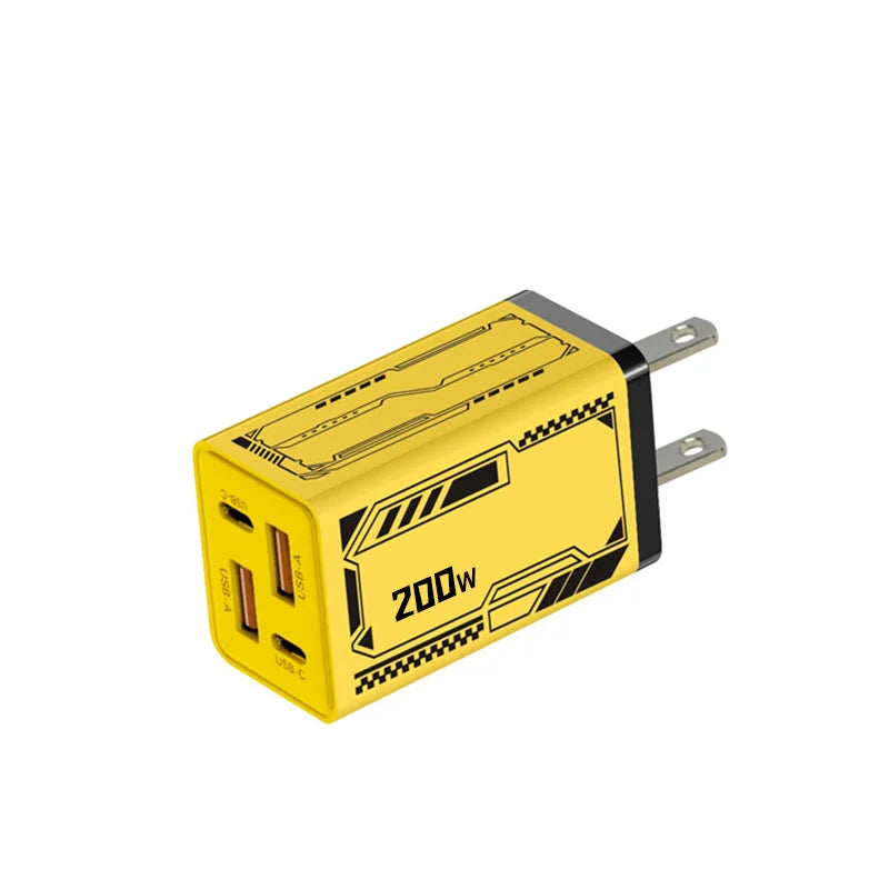 Xiaomi Gan 200W Multi Port Ladegerät mit Dual Pd und Dual Typec Ladekopf geeignet für Huawei iPhone Ladegerät Schnellladung