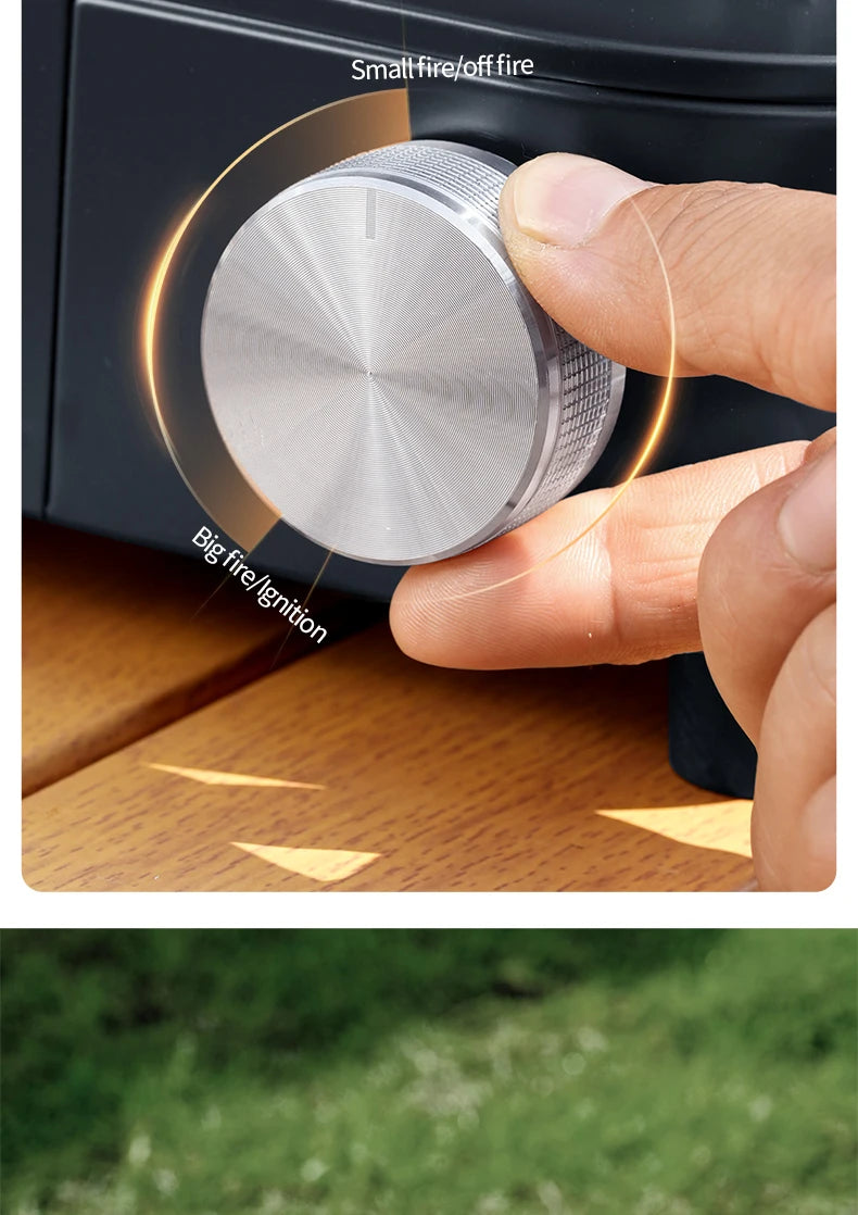 BISINNA 4000 W Hochleistungs-Infrarotkocher, tragbar, leicht, Gasbrenner, geteilter Herd, Outdoor, Camping, Zubehör, Picknick, Wandern