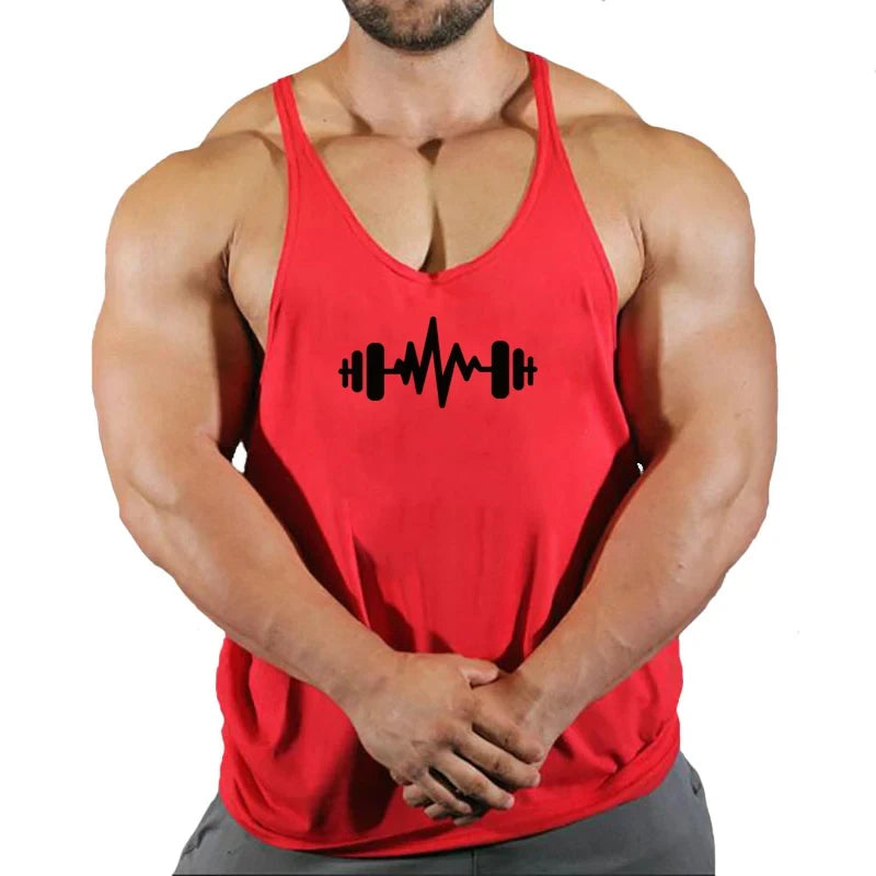 Gym Top Männer T-shirts Fitness Mann Kleidung Muskel Bodybuilding Hemd Singlet Stringer Kleidung Weste männer Singuletts Westen Tops