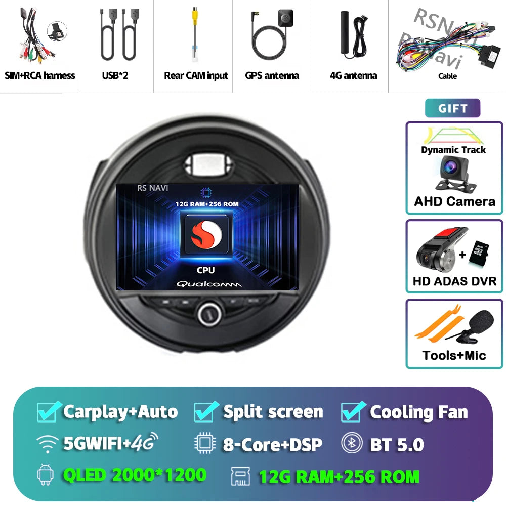 Android 15 Carplay Auto Auto Radio Für BMW MINI COOPER F54 F55 F56 F60 2014-2019 Navigation GPS multimedia-Player 2DIN DVD Stereo