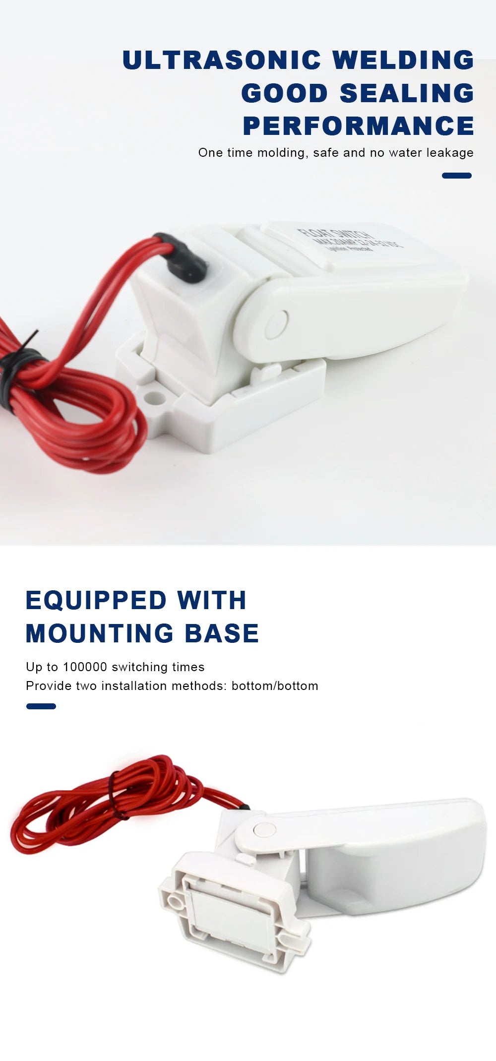 Wasserpumpe Schalter DC 12V Automatische Elektrische Boot Marine Bilge Pumpe Float Wasserstand Controller Fluss Sensor Schalter Hardware