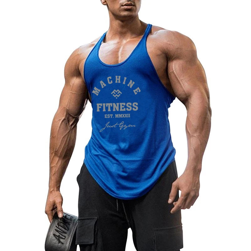 Profession elle y zurück Fitness studio Tank Top Männer Baumwolle Fitness Kleidung Bodybuilding ärmelloses Hemd Muskel Stringer Unterhemden Trainings weste