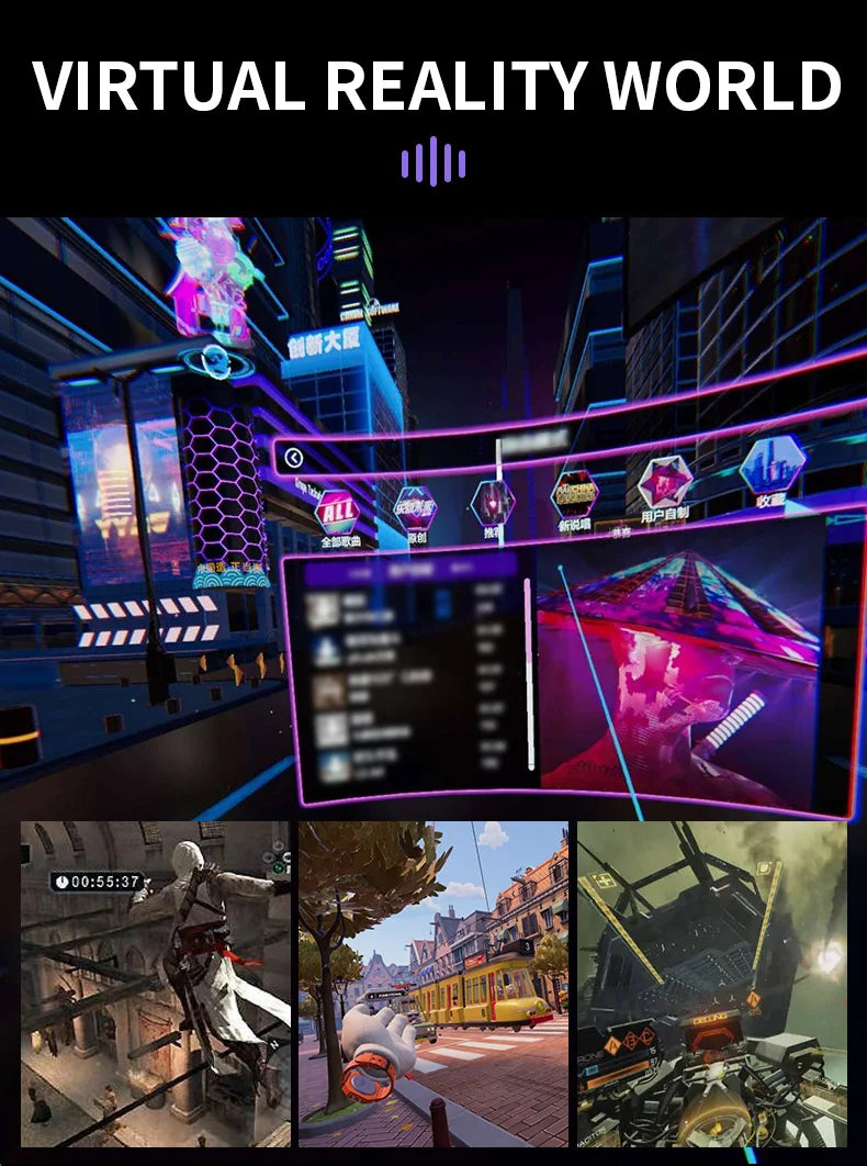 Vr Brille Virtual-Reality-Headset Viar-Geräte Helm 3D-Objektive Smart-Brille für Smartphones Handy Handy Gogle Spiel Zubehör