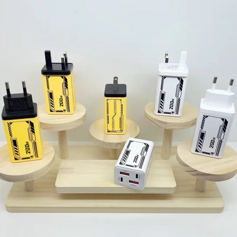 Xiaomi Gan 200W Multi Port Ladegerät mit Dual Pd und Dual Typec Ladekopf geeignet für Huawei iPhone Ladegerät Schnellladung