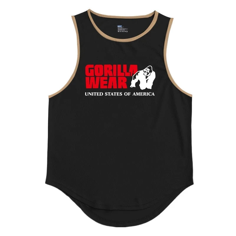 Gym Top Männer Männer Kleidung Fitness Kleidung Shirt Bodybuilding Westen Mann Weste Singulett Unterhemden muskulöse Stringer T-Shirts Tops