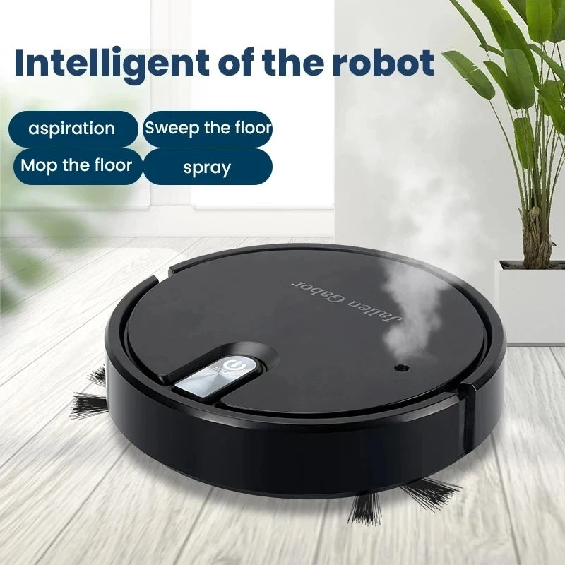 5-in-1 kabelloser intelligenter Roboter-Staubsauger, multifunktional, superleise, Staubsaugen, Wischen, Befeuchten für den Heimgebrauch, Haushaltsgeräte