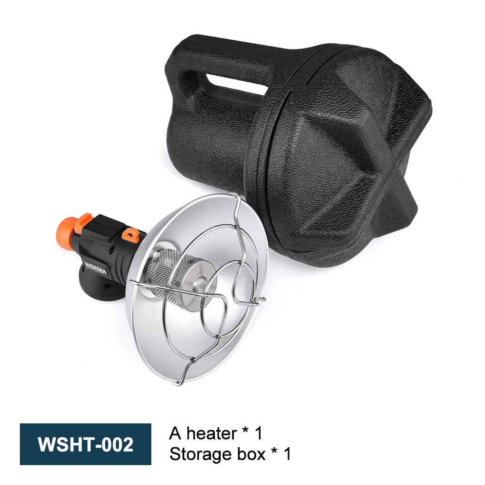 Widesea Camping-Heizung, tragbarer Kamin aus Edelstahl für den Winter, Outdoor, Herd, Wandern, Gasbrenner, Heizung, Überlebensausrüstung