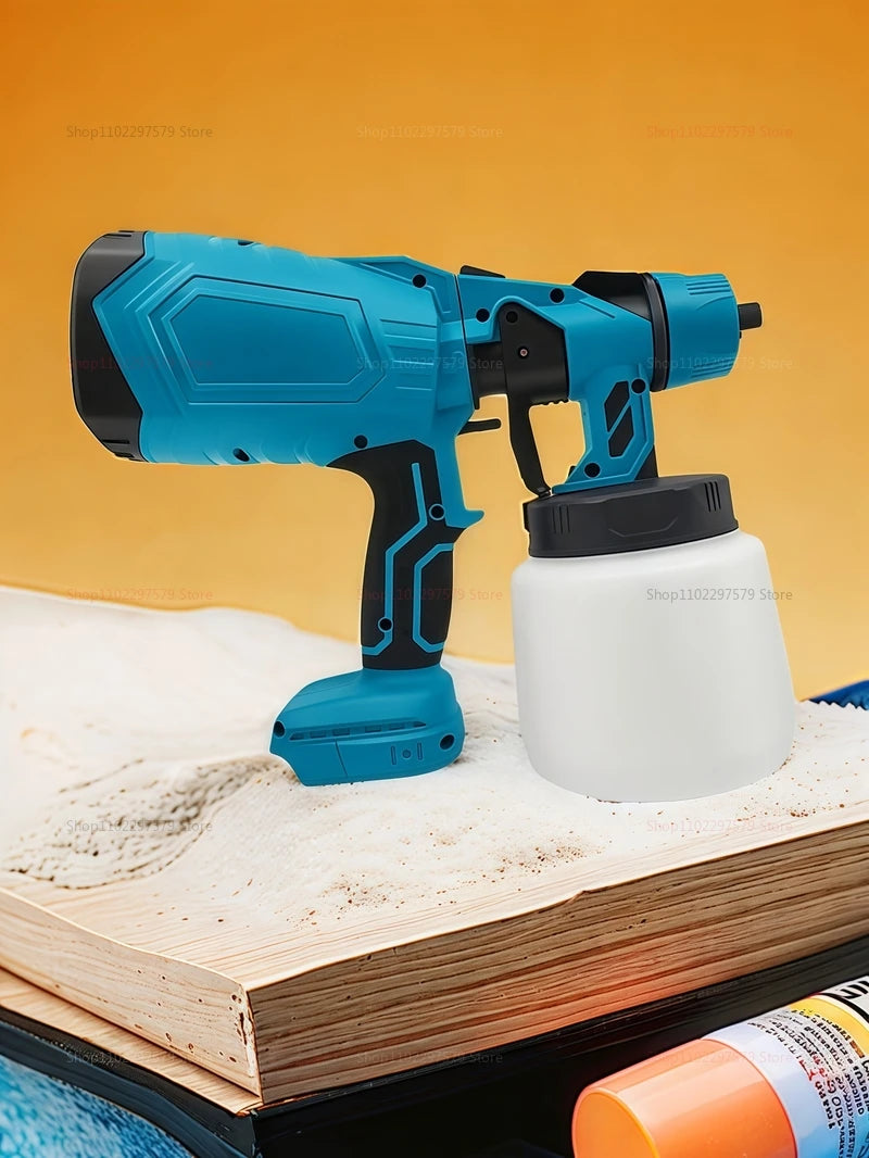 600 ml kabelloses elektrisches Farbspritzgerät, leistungsstarkes Airbrush-Spritzgerät für Auto-Möbel, Stahlbeschichtung, für den Innenbereich