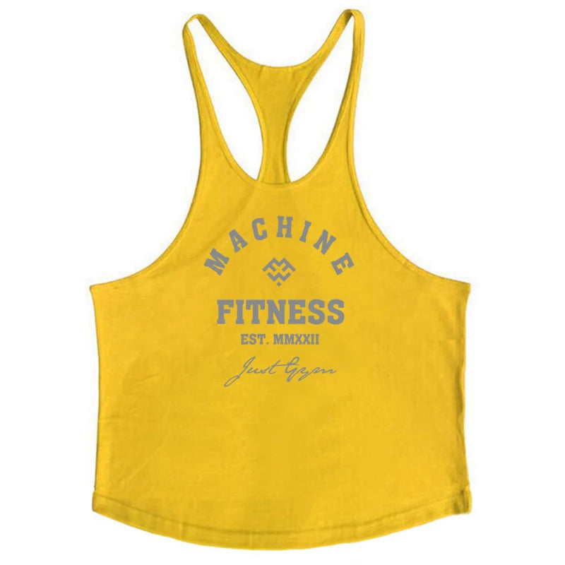 Profession elle y zurück Fitness studio Tank Top Männer Baumwolle Fitness Kleidung Bodybuilding ärmelloses Hemd Muskel Stringer Unterhemden Trainings weste