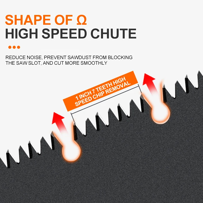 AIRAJ Klappsäge, Holzbearbeitung, klappbare Bügelsäge, Multifunktions-Schneiden von Holz, scharf, für Camping, Garten, Astsäge, Baumhacker, Messer, Hand