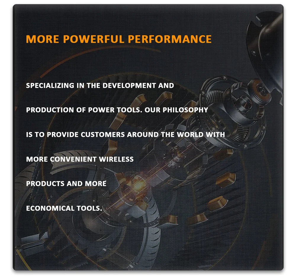 Bürstenloser elektrischer Schatz Multitool Werkzeuge Schraubendreher Schraubenschlüssel Schlagbohrmaschine Polierer Säbelsäge Polierer Leistungszubehör