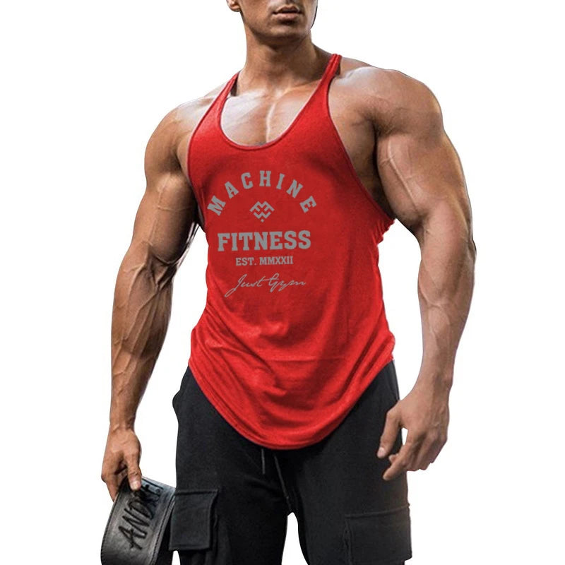 Profession elle y zurück Fitness studio Tank Top Männer Baumwolle Fitness Kleidung Bodybuilding ärmelloses Hemd Muskel Stringer Unterhemden Trainings weste
