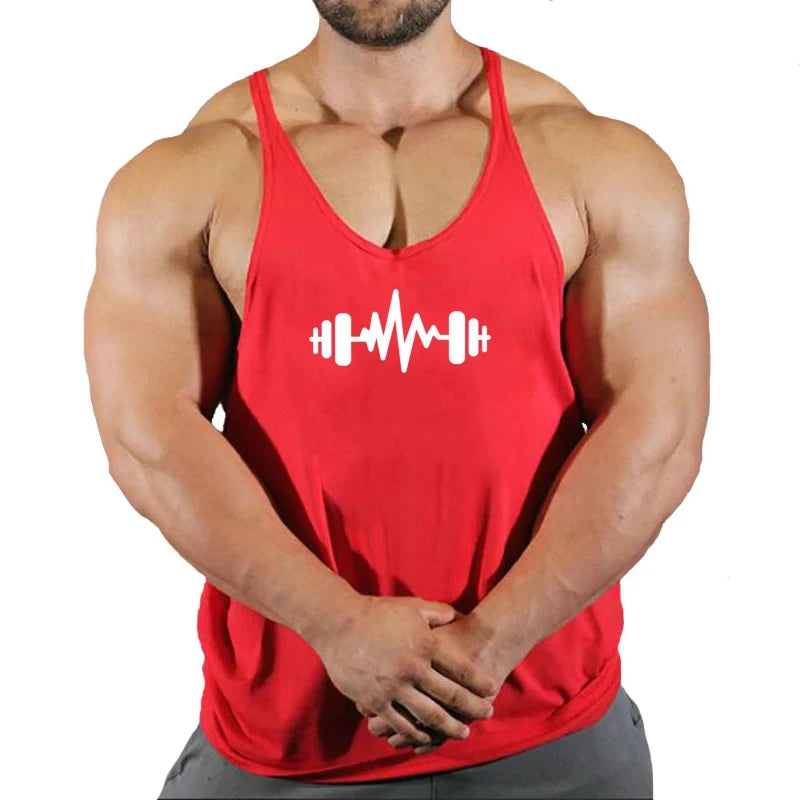 Gym Top Männer T-shirts Fitness Mann Kleidung Muskel Bodybuilding Hemd Singlet Stringer Kleidung Weste männer Singuletts Westen Tops