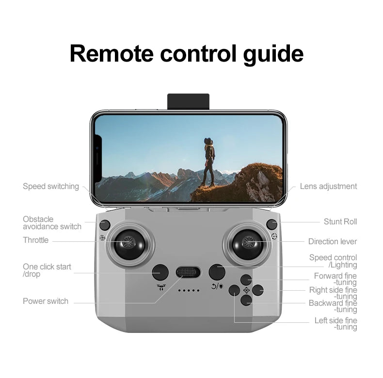 Xiaomi Gt3 Max Drohne 8k HD Luftaufnahmen, großer Bildschirm, optischer Fluss, Positionierung, bürstenlos, intelligente Hindernisvermeidung