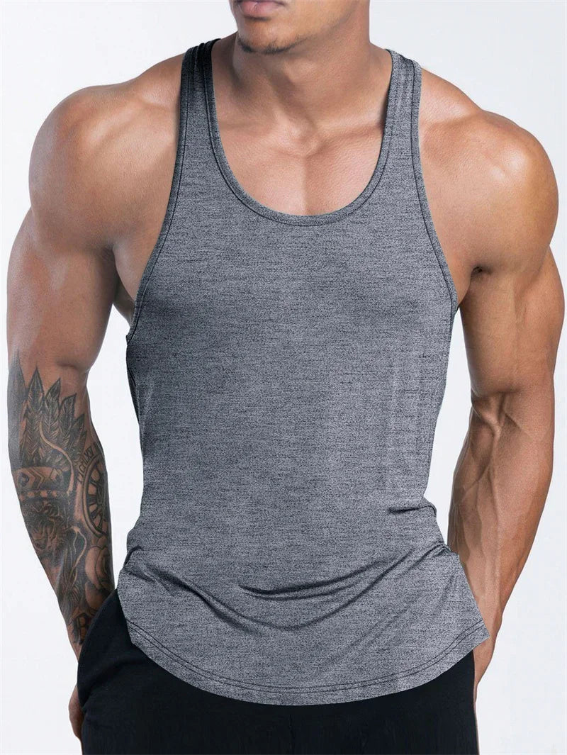 Männer Sport Fitness Tank Top Sommer GYM Training Unterhemd Laufen Basketball Schnell Trocknend Atmungsaktive lose Tank Top männer tops
