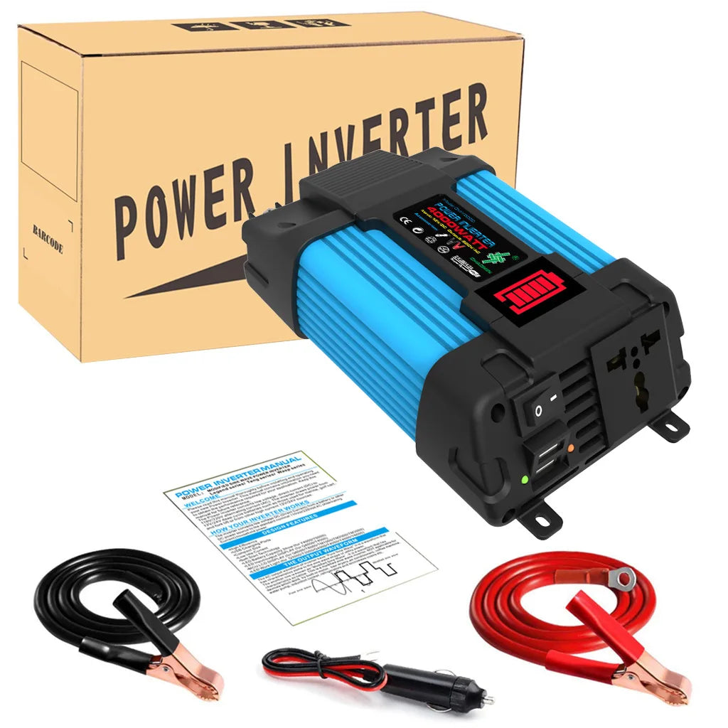 6000W Peak Auto Inverter Konverter LED Spannung Kapazität Display Transformator Konverter 12V220V/110V Dual USB Inverter Auto Geräte