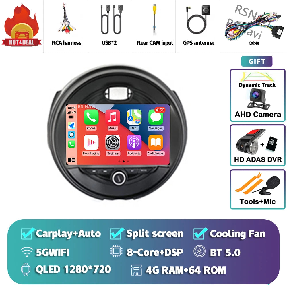 Android 15 Carplay Auto Auto Radio Für BMW MINI COOPER F54 F55 F56 F60 2014-2019 Navigation GPS multimedia-Player 2DIN DVD Stereo