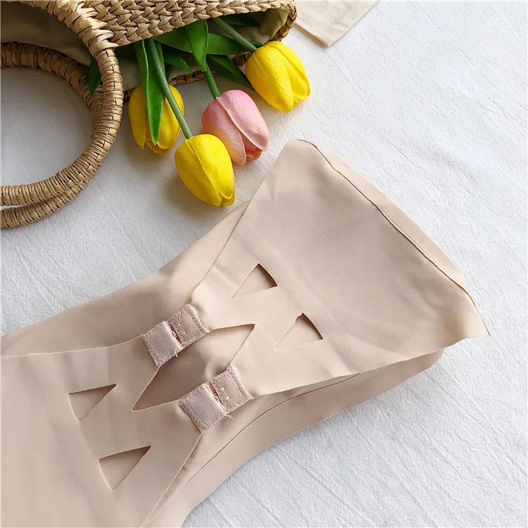 Nahtlose einteilige Röhrenoberteile für Damen, herausnehmbare Polster, Dessous, Basic, Schwarz/Weiß/Haut, trägerloser BH für Damen, Bandeau, sexy Dessous