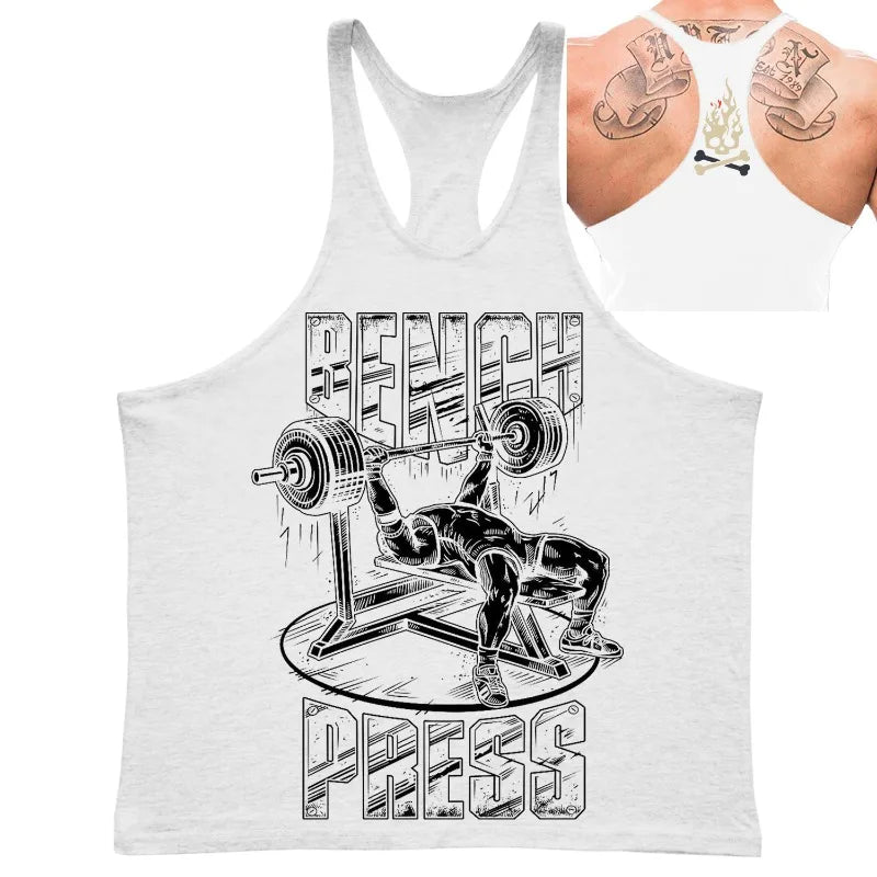 Gym Top Männer Hemd Mann Muskel Lose T-shirt Fitness Bodybuilding Stringer Weste Kleidung Kleidung männer Singuletts Muskel T-shirts