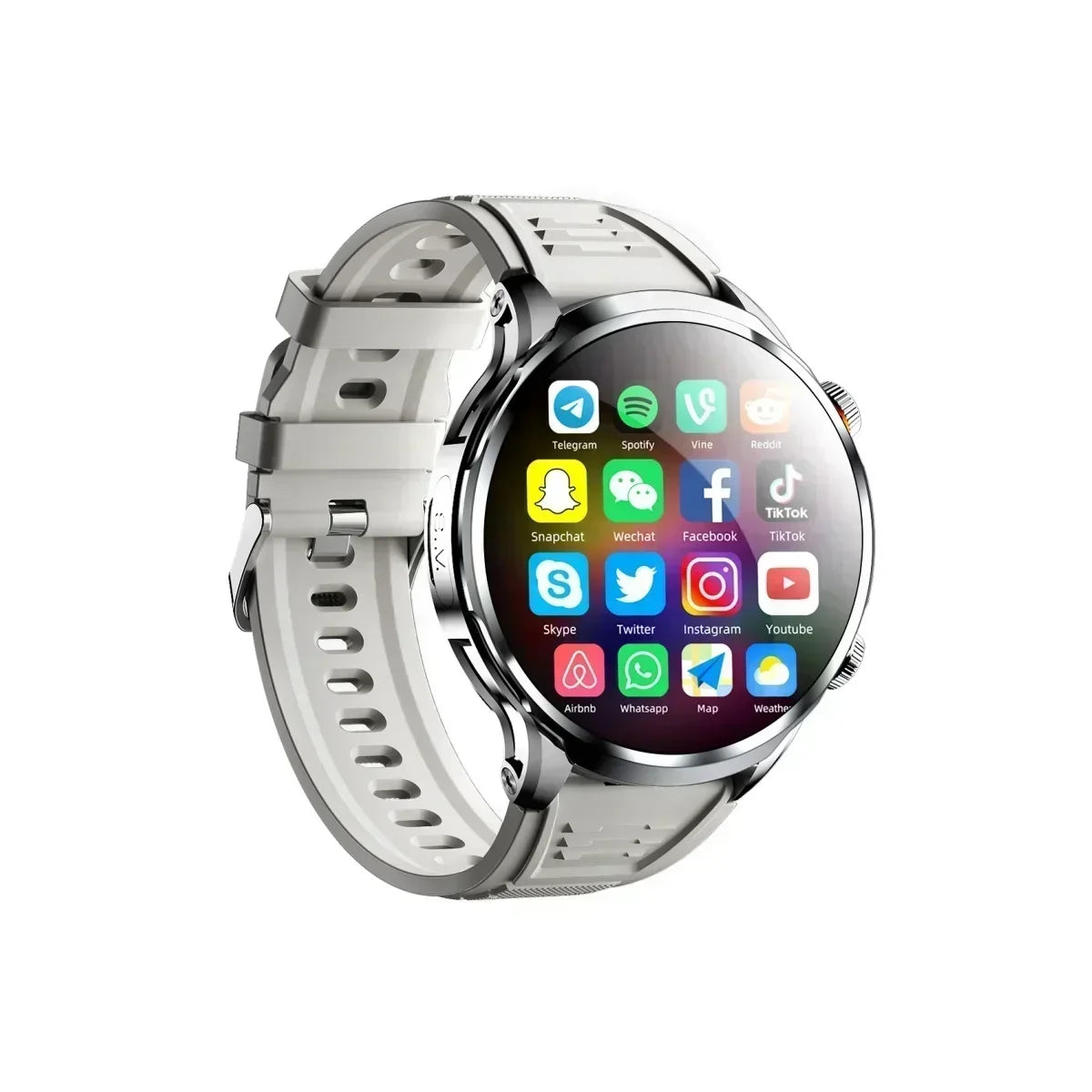 Neue H18 Android Smartwatch 1,95 Zoll AMOLED Blaulichtfilter Bluetooth Anruf GPS+GLONASS Dual Navigation Wasserdicht
